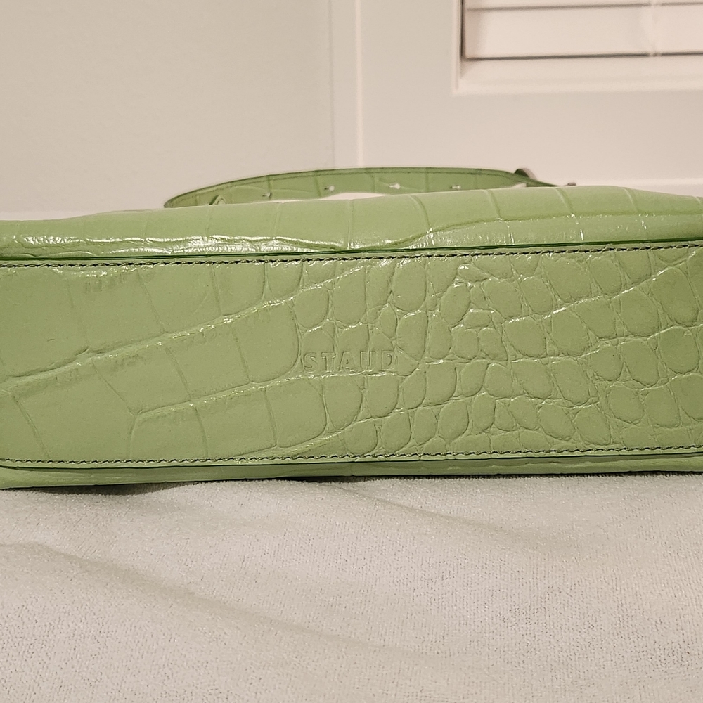 STAUD Scotty bag - Croc Embossed in Agave (light green) - Picture 5 of 10